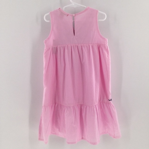 Top girl pink & blue embroidered sleeveless dress - Picture 4 of 8